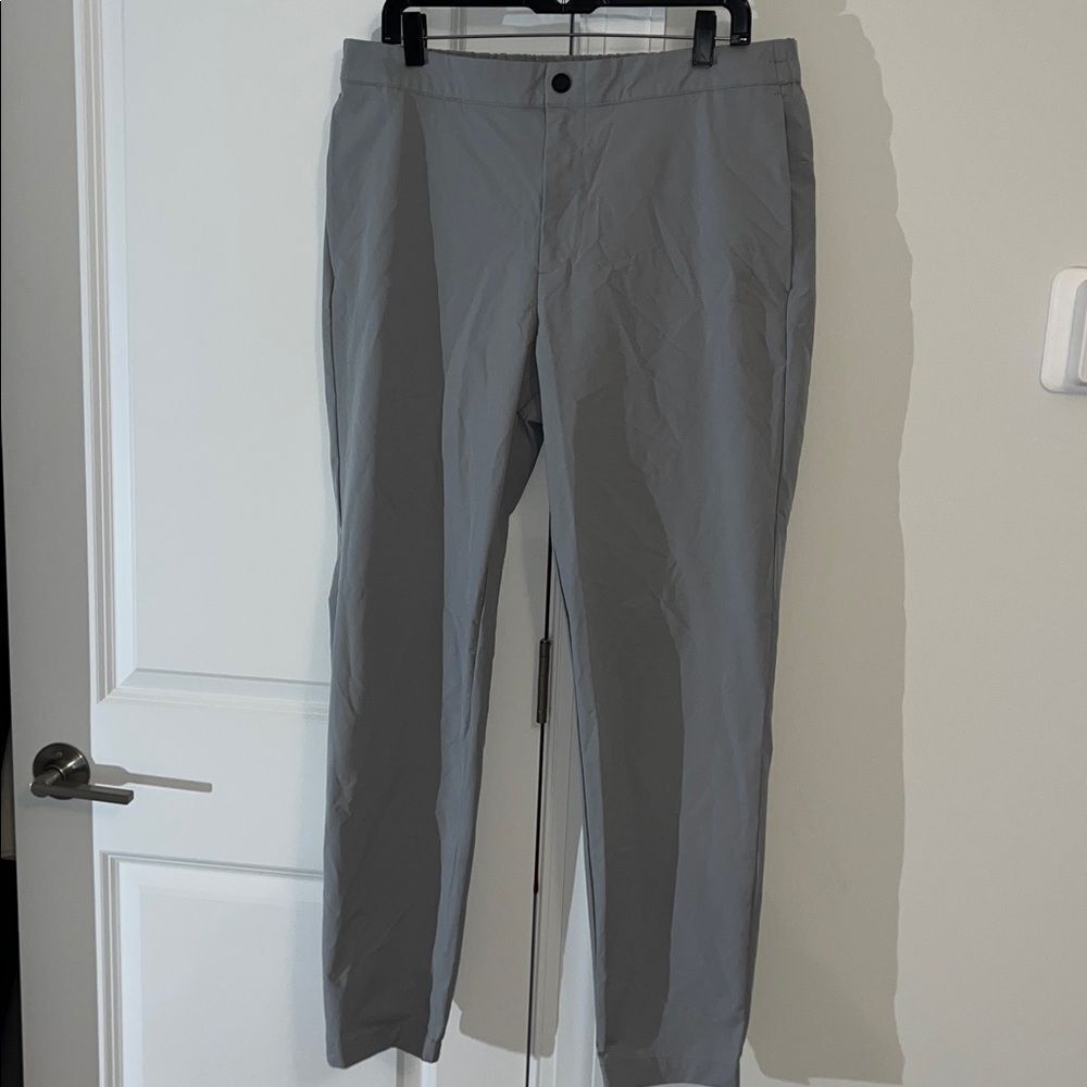 New Gray Travel Banana Republic Jogger Sweatpants Security Rear Pocket Pants 36
